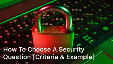 How to choose a security question